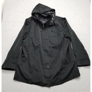 PA‎ Originals Jacket Womens 2X Black Pockets Zip Hooded